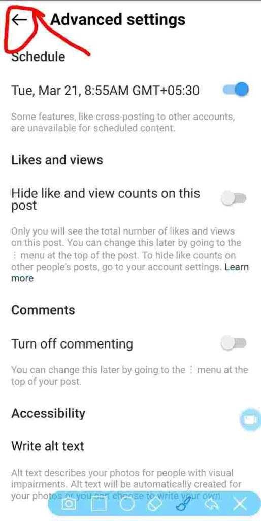 instagram post ko schedule kaise kare